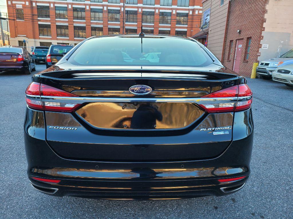 2017 BLACK FORD FUSION PLATINUM (3FA6P0D98HR) with an 2.0L engine, Automatic transmission, located at 117 North Cameron Street, Harrisburg, PA, 17101, (717) 963-8962, 40.267021, -76.875351 - Photo #3
