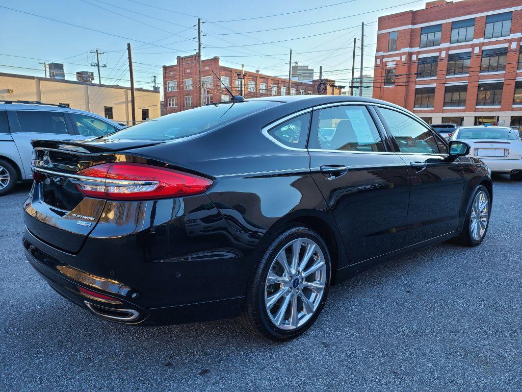 2017 BLACK FORD FUSION PLATINUM (3FA6P0D98HR) with an 2.0L engine, Automatic transmission, located at 117 North Cameron Street, Harrisburg, PA, 17101, (717) 963-8962, 40.267021, -76.875351 - Photo #4