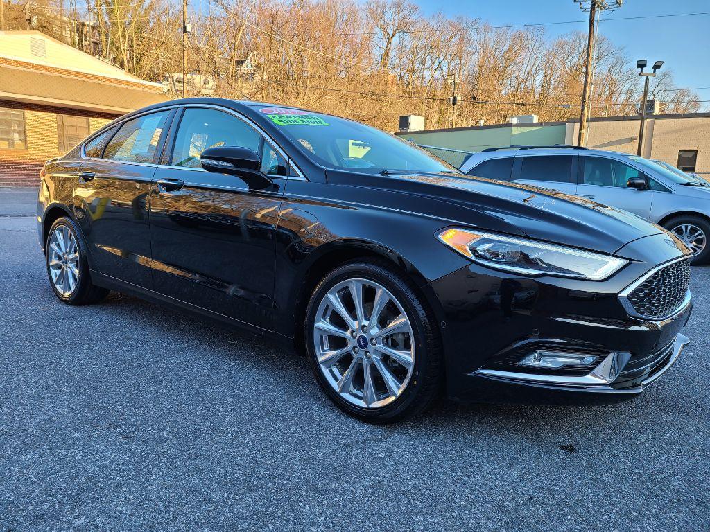 2017 BLACK FORD FUSION PLATINUM (3FA6P0D98HR) with an 2.0L engine, Automatic transmission, located at 117 North Cameron Street, Harrisburg, PA, 17101, (717) 963-8962, 40.267021, -76.875351 - Photo #6