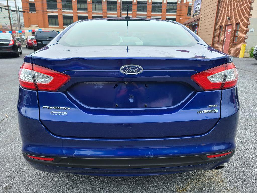 2014 BLUE FORD FUSION SE HYBRID (3FA6P0LU0ER) with an 2.0L engine, Continuously Variable transmission, located at 117 North Cameron Street, Harrisburg, PA, 17101, (717) 963-8962, 40.267021, -76.875351 - Photo #3