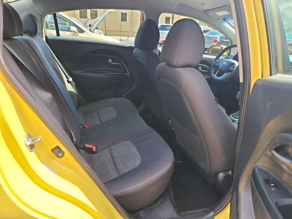 2016 YELLOW KIA RIO LX (KNADM4A32G6) with an 1.6L engine, 6-Speed Manual transmission, located at 117 North Cameron Street, Harrisburg, PA, 17101, (717) 963-8962, 40.267021, -76.875351 - Photo #10