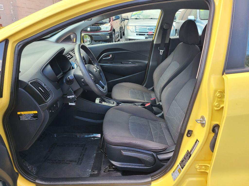 2016 YELLOW KIA RIO LX (KNADM4A32G6) with an 1.6L engine, 6-Speed Manual transmission, located at 117 North Cameron Street, Harrisburg, PA, 17101, (717) 963-8962, 40.267021, -76.875351 - Photo #12