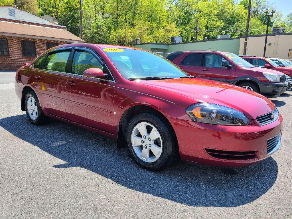 2007 RED CHEVROLET IMPALA LT (2G1WT58K379) with an 3.5L engine, Automatic transmission, located at 117 North Cameron Street, Harrisburg, PA, 17101, (717) 963-8962, 40.267021, -76.875351 - Photo #6